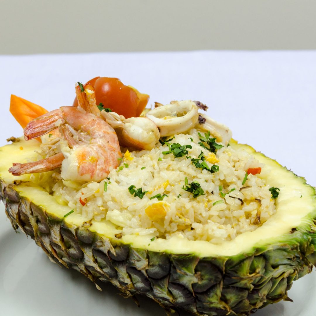 Pineapple Rice with Seafood